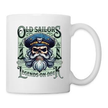 Sailor Skull Skull Captain Ahoy Ship - Mug - white - Right