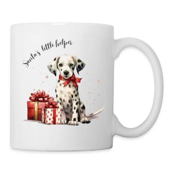 Tierische Weihnachten | Dalmatiner Motiv - Tasse - Weiß - Rechts
