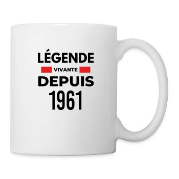 Légende vivante depuis 1961 - Mug blanc - blanc - Droite