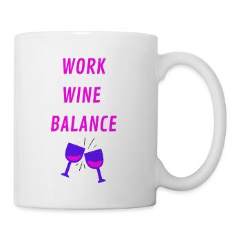 WORK WINE BALANCE - Tasse - Weiß - Rechts