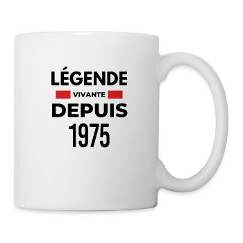 Légende vivante depuis 1975 - Mug blanc - blanc - Droite