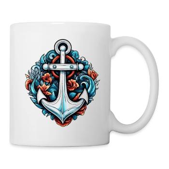 Anchor / Ahoy / Boat / Ship / Water / Sea / Lake - Mug - white - Right