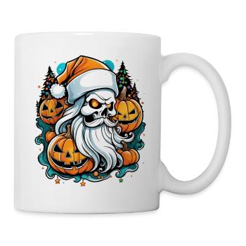 Christmas & Halloween - Skeleton & Pumpkin - Mug - white - Right