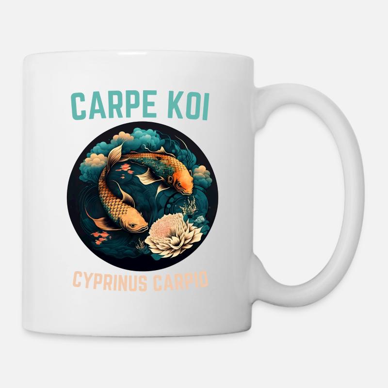 Koi-Karpfen - Tasse - Weiß