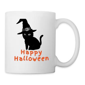 Happy halloween,cat, halloween - Mug - white - Right