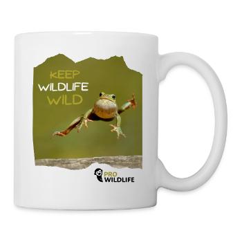 KEEP WILDLIFE WILD Frosch - Tasse - Weiß - Rechts