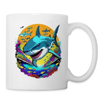 Hai - Tasse - Weiß - Rechts