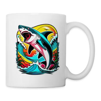 Hai - Tasse - Weiß - Rechts
