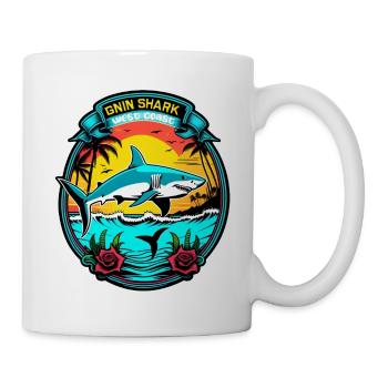 Hai - Tasse - Weiß - Rechts