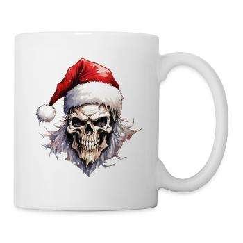 Christmas Skull Skull Horror Creepy - Mug - white - Right