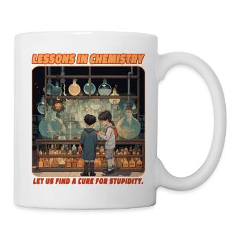 Leçons de chimie - Mug blanc - blanc - Droite