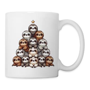 Sloth Christmas Tree Pattern - Mug - white - Right