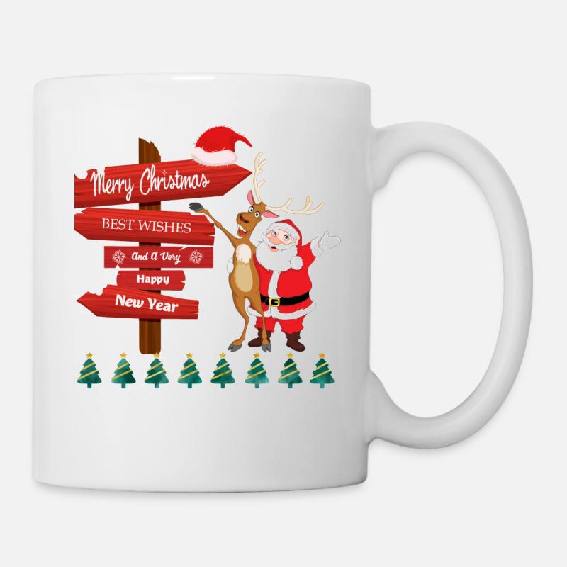 Merry Christmas Santa - Tasse - Weiß