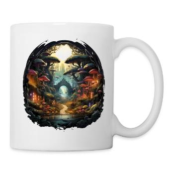 Forêt enchantée de conte de fées - Mug blanc - blanc - Droite