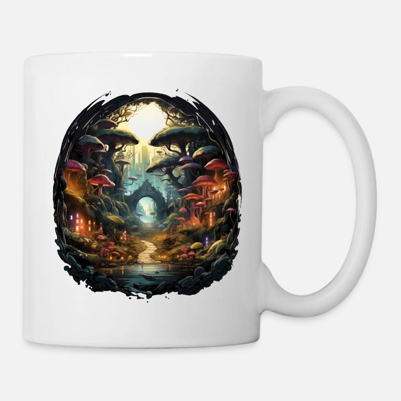 Märchen Zauberwald - Tasse - Weiß