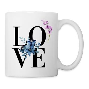 Flowers, Love, Love Design - Mug - white - Right