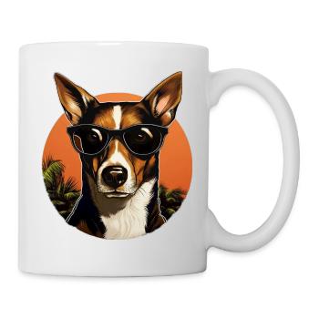 Basenji Cool - Basenji Hund - Tasse - Weiß - Rechts