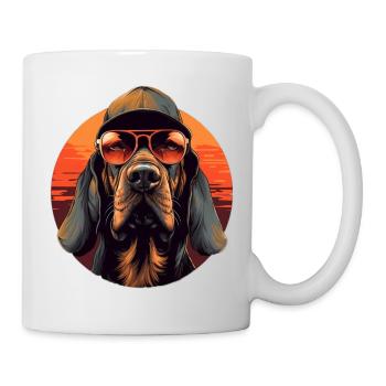 Bloodhound Cool - Bloodhound Hund - Tasse - Weiß - Rechts