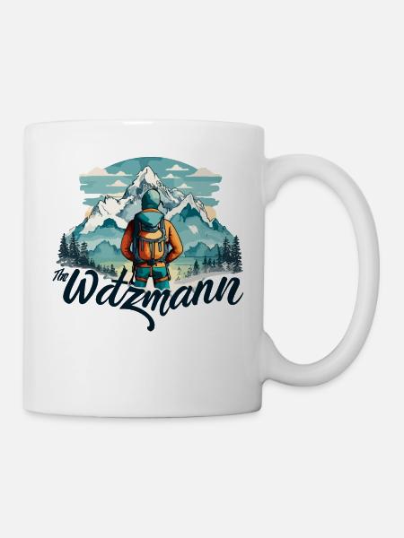 Watzmann Gipfelstolz, Helden und Bergmagie - Tasse - Weiß