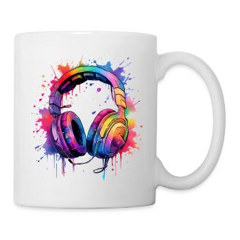 Headset Design for Gamers & Gamers Music & Musicians - Mug - white - Right