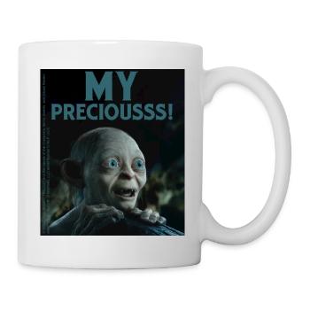Der Hobbit Witziges Gollum-Design Mein Schatzzz - Tasse - Weiß - Rechts