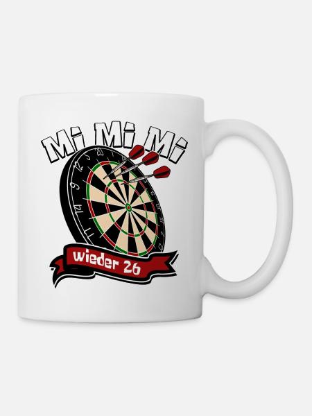 Dart 26 Ich höre immer nur Mimimi - Spruch - Tasse - Weiß