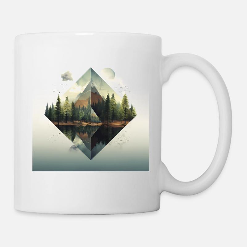Berg - Tasse - Weiß