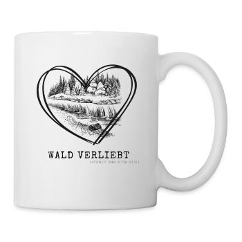 Waldverliebt - Tasse - Weiß - Rechts