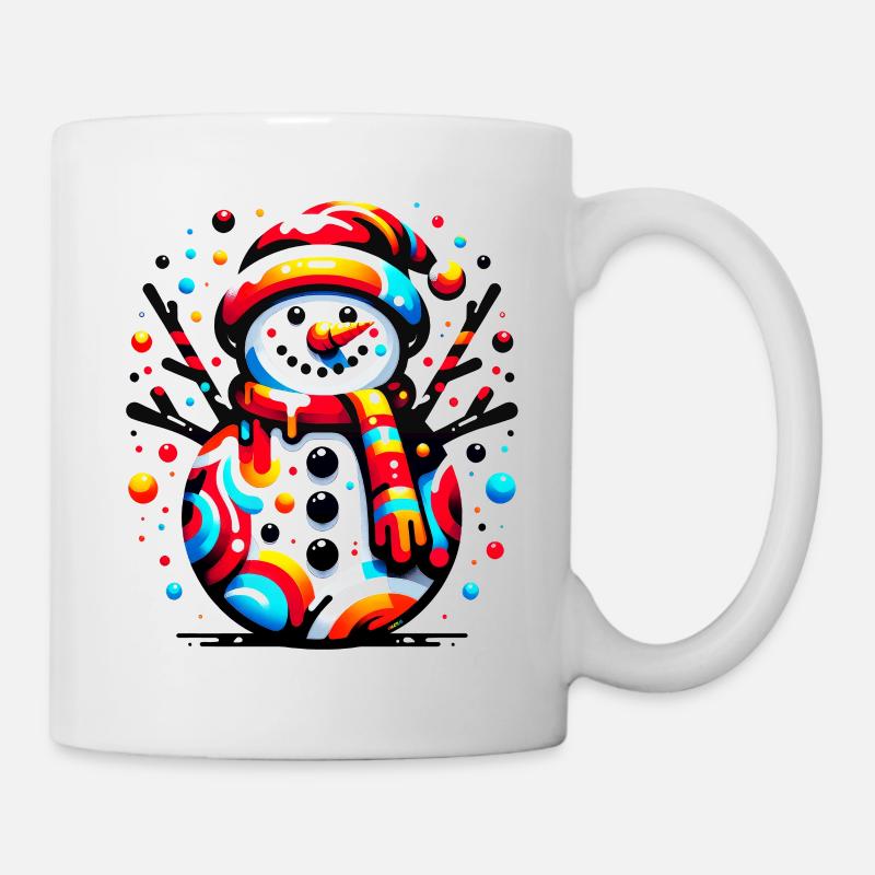 Funky Snowman - Mug - white