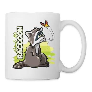 niedlicher Waschbär Sweet lil Raccoon - Tasse - Weiß - Rechts