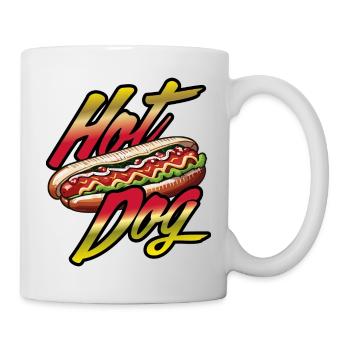 hot dog - Tasse - Weiß - Rechts