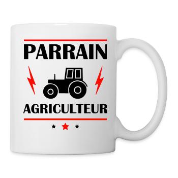 Parrain agriculteur, cadeau agriculture - Mug blanc - blanc - Droite