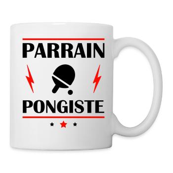 Parrain pongiste, cadeau pongiste, ping pong - Mug blanc - blanc - Droite