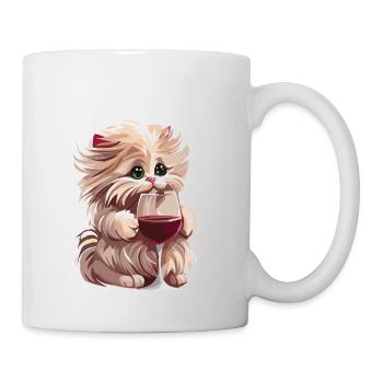 Perfection - Cat Lover Meets Wine - Mug - white - Right