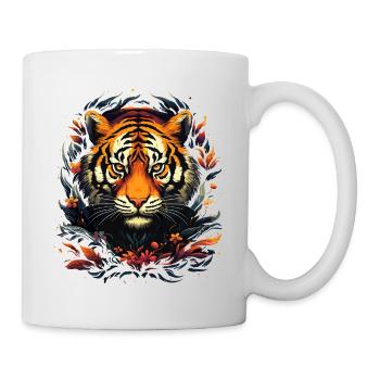 Tiger, Tiger Head, Big Cat, Predator, Strong, Power - Mug - white - Right