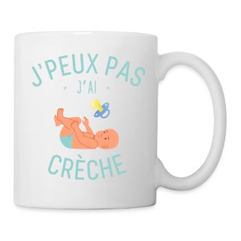 J peux pas j ai crèche - Mug blanc - blanc - Droite