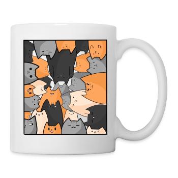 Chatons mignons, chats d’amour, chats kawaii - Mug blanc - blanc - Droite