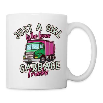 Garbage Truck Love Garbage Disposal Girl I Gift - Mug - white - Right
