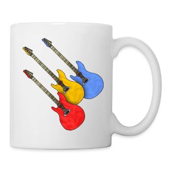 Gitarren - Tasse - Weiß - Rechts