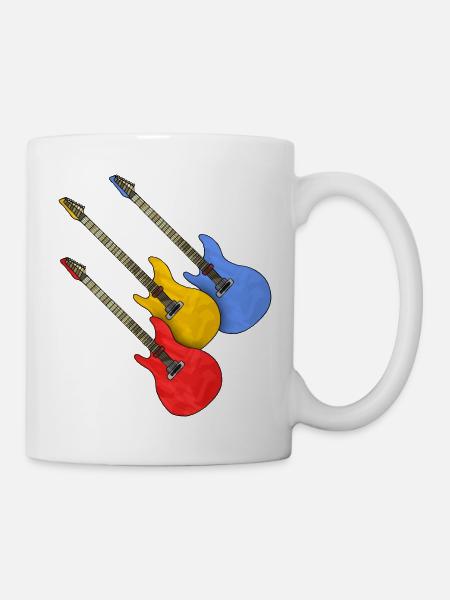 Guitares - Mug blanc - blanc