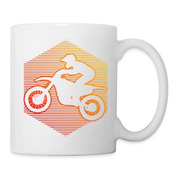 Dirt Biker Freestyle Motocross Motocross - Tasse - Weiß - Rechts
