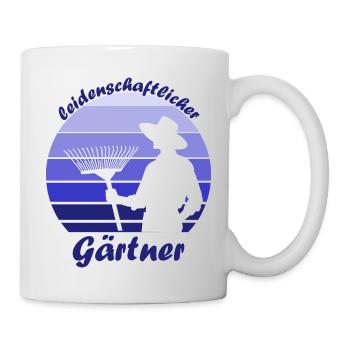 leidenschaftlicher Gärtner, plant dad - Tasse - Weiß - Rechts