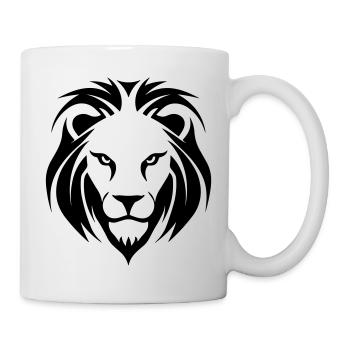 Felin Dschungel Löwenkopf - Tasse - Weiß - Rechts