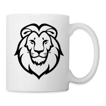 Felin Dschungel Löwenkopf - Tasse - Weiß - Rechts
