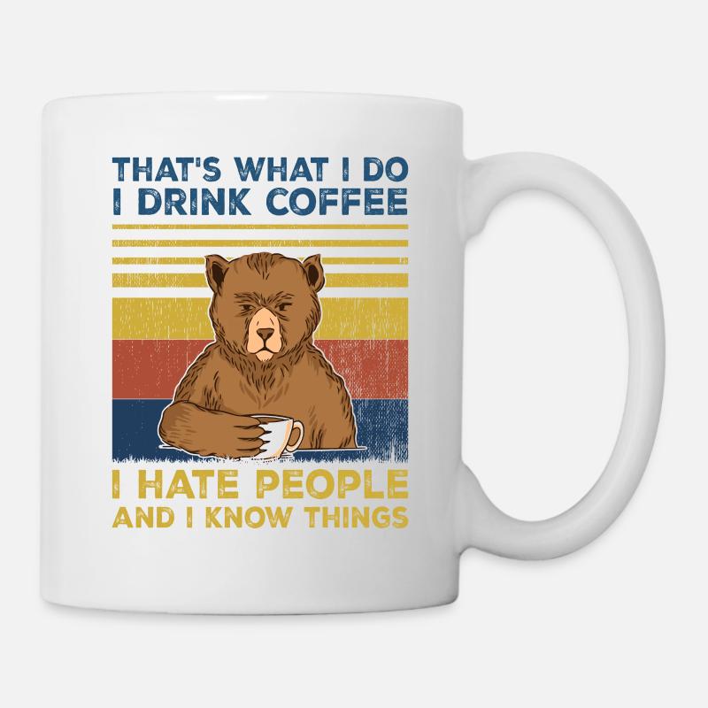 C’est ce que je fais, je bois du café-café des cadeaux - Mug blanc - blanc