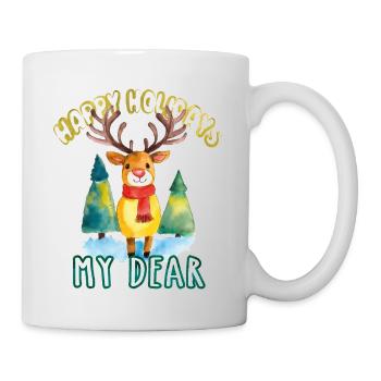 Frohe Feiertage, meine Liebe - Tasse - Weiß - Rechts