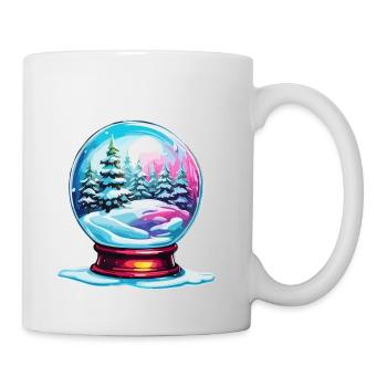 Snow Globe / Winter Magic / Snow / Souvenir - Mug - white - Right