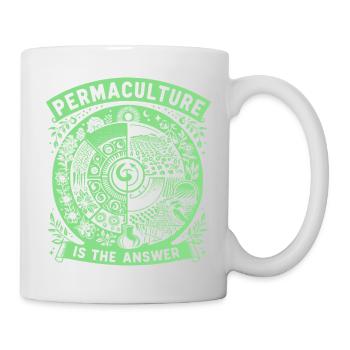Permaculture Is The Answer - Mug - white - Right