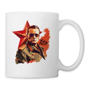 Marsal J.B.Tito Shirt, must have für Nostalgiker! - Tasse - Weiß - Rechts
