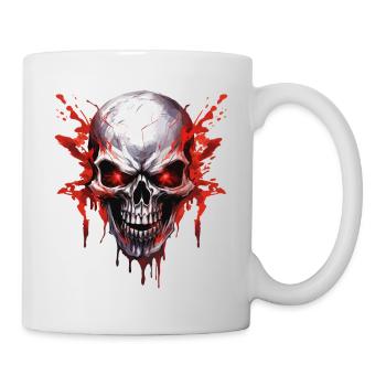 Crâne Crâne Squelette Moto Biker Gang - Mug blanc - blanc - Droite